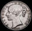 London Coins : A192 : Lot 934 : Crown 1845 Cinquefoil stops on edge ESC 282, Bull 2564 VF or near so