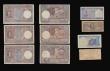 London Coins : A193 : Lot 100 : Burma with George VI portrait (5) 5 Rupees 12.7.1944 (3) F-VF with pinholes, 1 Rupee 20.1.1951 VF on...