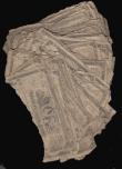 London Coins : A193 : Lot 126 : Isle of Man Bank of Mona One Pound (Branch of the City of Glasgow Bank) a hoard (88) of issued notes...