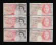London Coins : A193 : Lot 73 : Fifty Pounds Bailey Houblon reverse 2006 B404 (5) all Unc