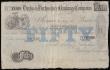 London Coins : A193 : Lot 81 : Derby & Derbyshire Banking Company Fifty Pounds undated and unsigned No. C689 Outing 675 VF and ...