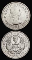 London Coins : A193 : Lot 910 : Southern Rhodesia Crown 1953 Cecil Rhodes KM#27 (2) both UNC