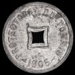 London Coins : A193 : Lot 942 : Tonkin (North Vietnam) - French Protectorate 1/600th Piastre 1905 KM#1 struck in Zinc, the only curr...