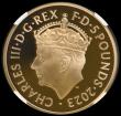 London Coins : A194 : Lot 1194 : Five Pounds 2023 Charles III Coronation Gold Proof NGC PF69 ULTRA CAMEO