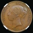London Coins : A194 : Lot 1442 : Penny 1858 Large Date No WW Peck 1518 NGC MS64 BN