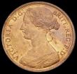 London Coins : A194 : Lot 1454 : Penny 1863 Freeman 42 dies 6+G Unc with good subdued lustre