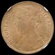 London Coins : A194 : Lot 1471 : Penny 1880 Freeman 101 dies 9+L NGC MS63 RB rare thus