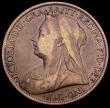 London Coins : A194 : Lot 1477 : Penny 1895 P of PENNY 2mm from trident Freeman 139 dies 1+A, Fine or better