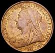 London Coins : A194 : Lot 1480 : Penny 1897 Dot between O and N of PENNY Gouby BP1897B A/UNC, usually only found in low grade, extrem...