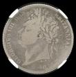 London Coins : A194 : Lot 1602 : Sixpence 1821 the rare BBITANNIAR error, Bull 2424 ESC 1656 NGC AG3, seldom offered in any grade