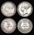London Coins : A194 : Lot 1605 : Sixpence 1844 small 44 bright EF and 1880 GEF with some dark tone reverse