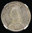 London Coins : A194 : Lot 1616 : Sixpence 1889 ESC 1757, Bull 3279 Choice Unc and graded MS63 by NGC