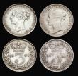 London Coins : A194 : Lot 1740 : Threepence 1871 and 1884 both EF